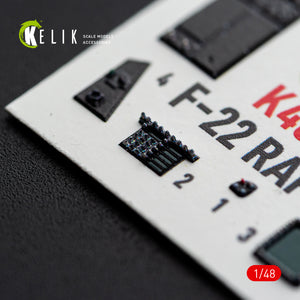 KELIK K48190 F-22 Raptor - interior 3D decals for Hasegawa kit 1/48 – Bild 6
