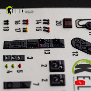 KELIK K48191 He-111 H-16 - interior 3D decals for ICM kit 1/48 – image 6