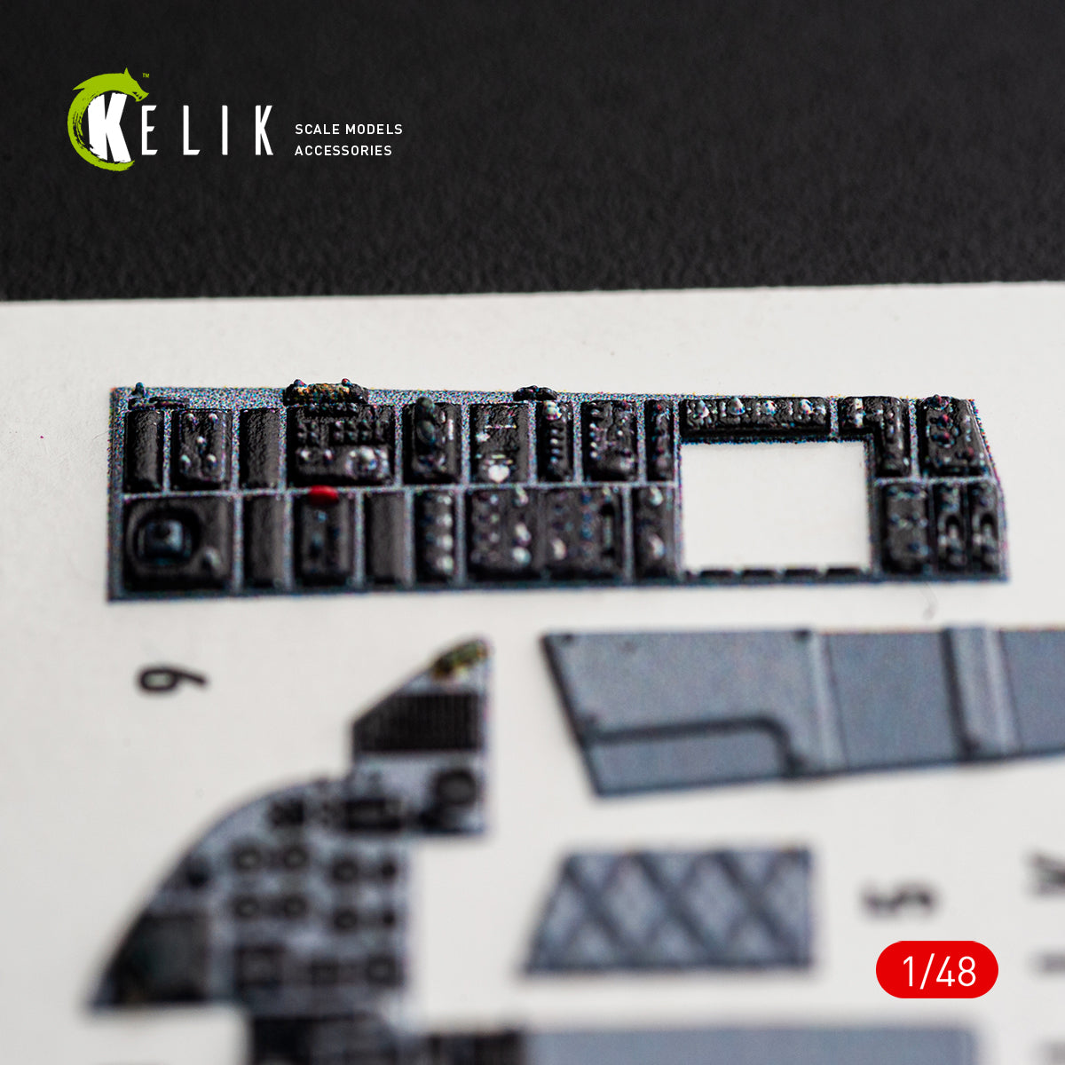 KELIK K48176 F-15C (Late) - interior 3D decals for Hasegawa kit 1/48 – zdjęcie 9