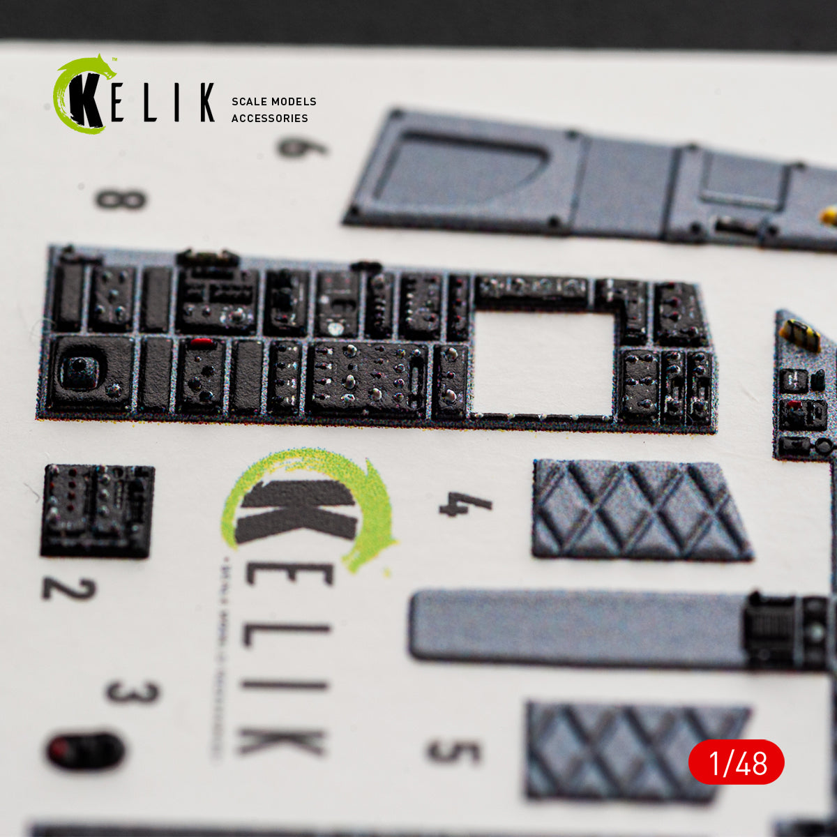 KELIK K48177 F-15C (Early) - interior 3D decals for Hasegawa kit 1/48 – zdjęcie 5