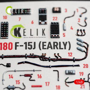 KELIK K48180 F-151 (Early) - interior 3D decals for Hasegawa kit 1/48 – zdjęcie 10