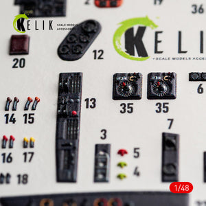 KELIK K48192 He-111 H-20 - interior 3D decals for ICM kit 1/48 – Bild 7