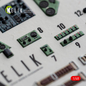 KELIk Aichi K48196 D3A2 Val - interior 3D decals for Wingsy Kits kit 1/48 – imagen 7
