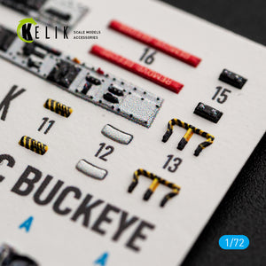KELIK K72236 T-2C BUCKEYE - interior 3D decals for Wolfpack kit 1/72 – zdjęcie 7