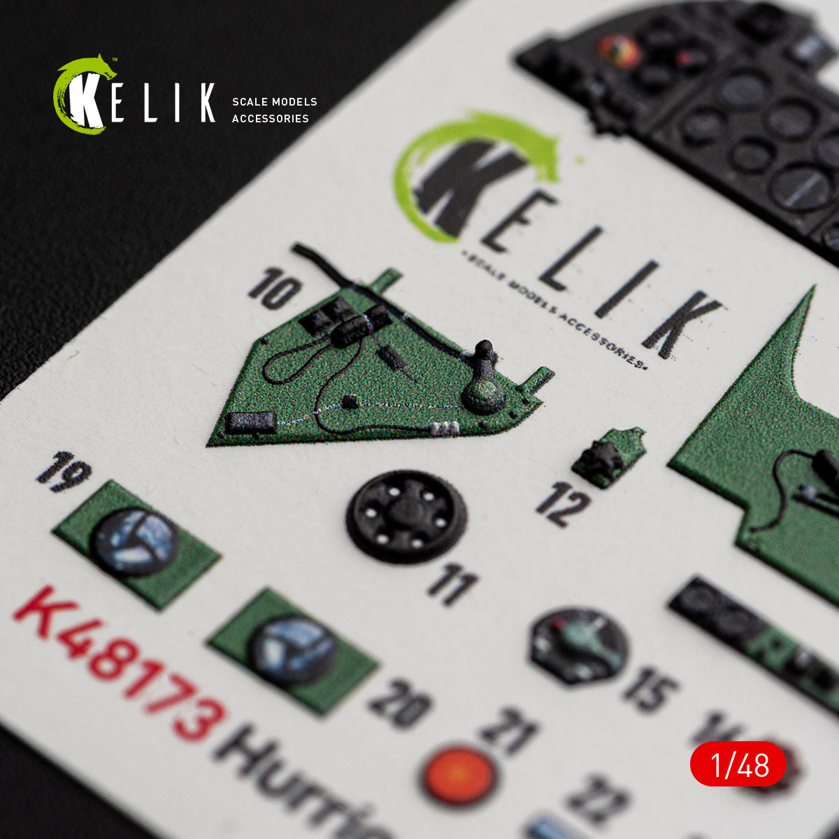 KELIK K48173 Hurricane Mk.IIC - interior 3D decals for HobbyBoss kit 1/48 – Bild 8