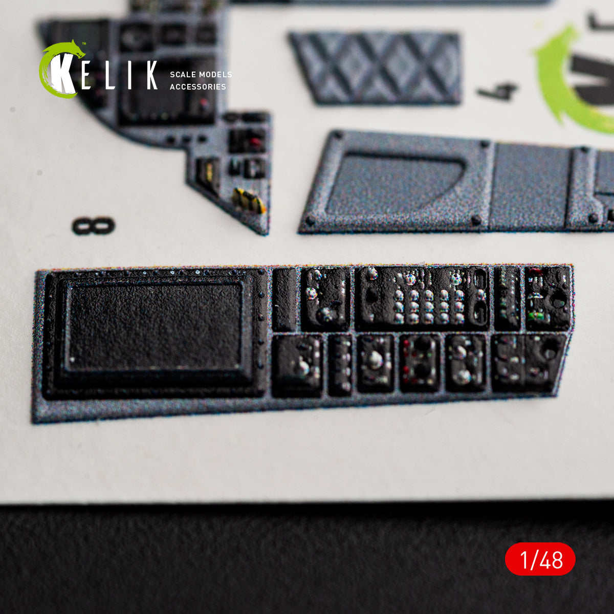 KELIK K48176 F-15C (Late) - interior 3D decals for Hasegawa kit 1/48 – zdjęcie 10