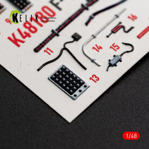 KELIK K48180 F-151 (Early) - interior 3D decals for Hasegawa kit 1/48 – zdjęcie 12