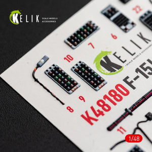 KELIK K48180 F-151 (Early) - interior 3D decals for Hasegawa kit 1/48 – zdjęcie 13