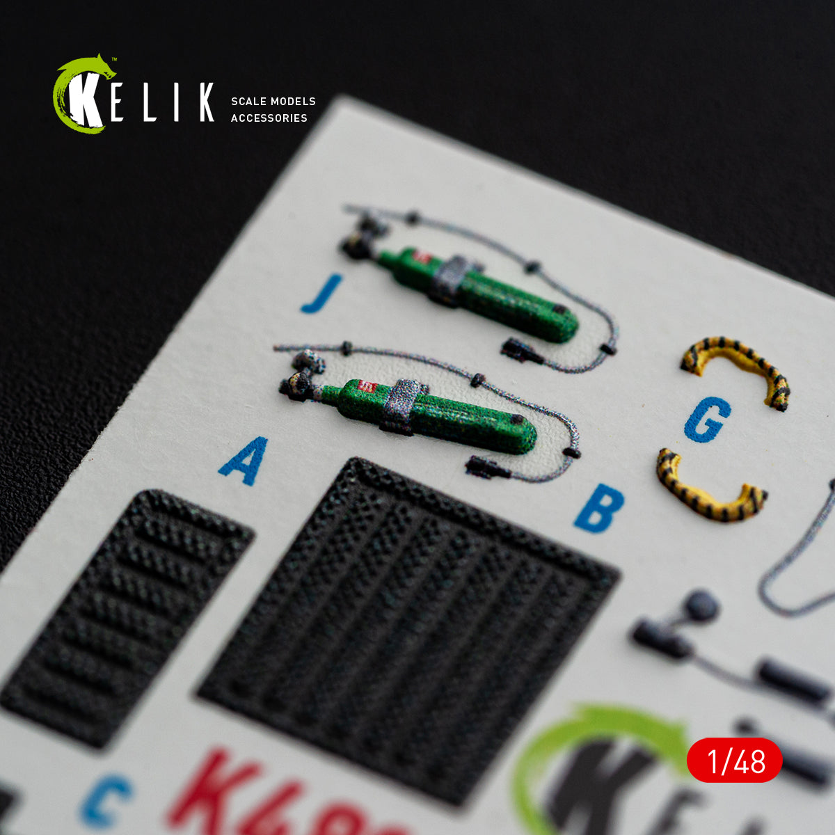 KELIK 48185 F-15E (Late) - interior 3D decals for Hasegawa kit 1/48 – imagen 12
