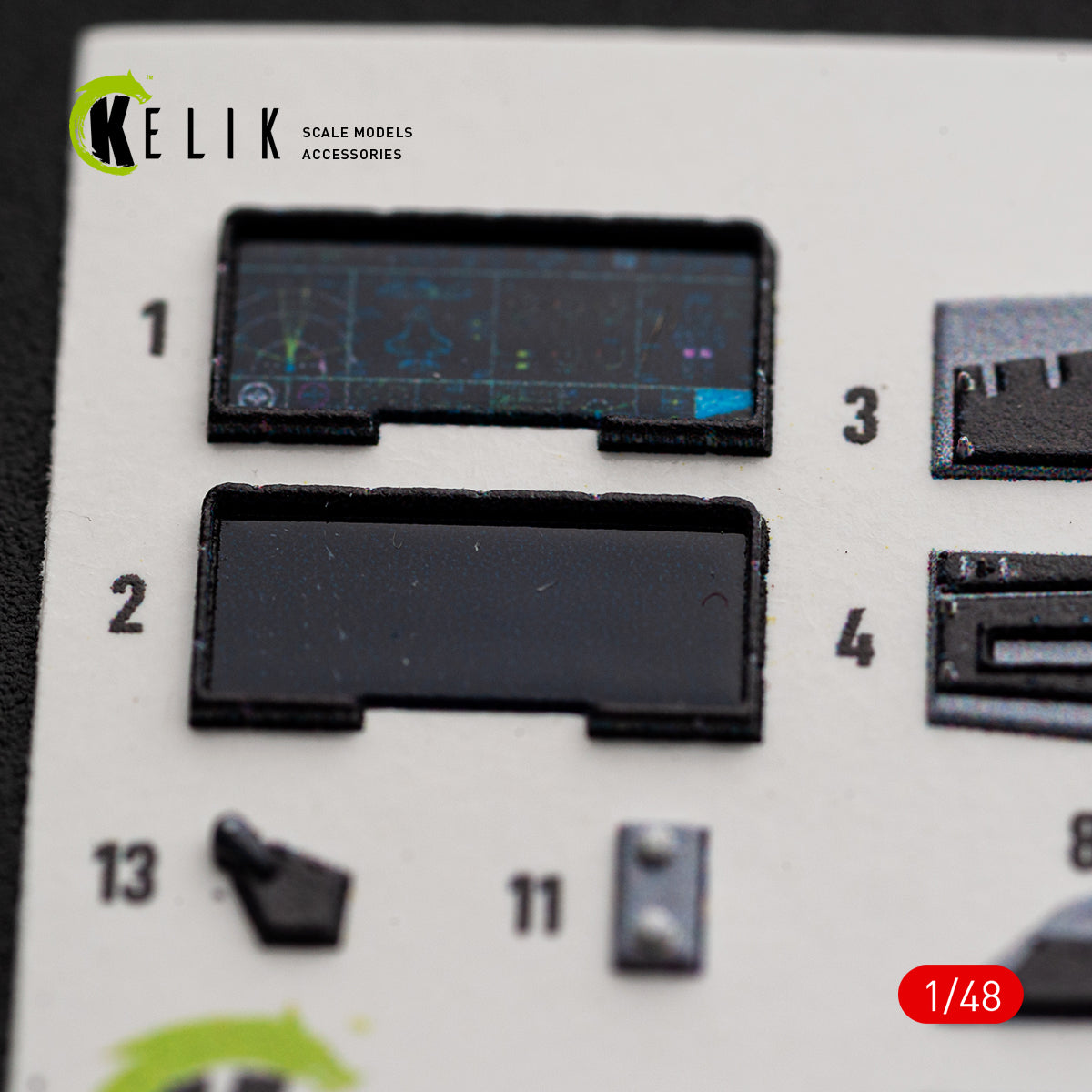 KELIK K48186 F-358 - interior 3D decals for Italeri kit 1/48 – imagen 8