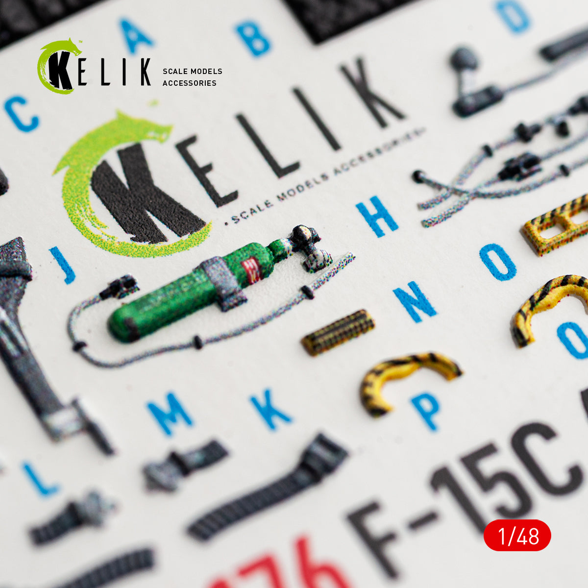 KELIK K48176 F-15C (Late) - interior 3D decals for Hasegawa kit 1/48 – zdjęcie 12