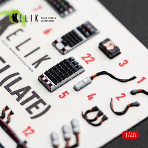KELIK K48181 F-15.1 (Late) - interior 3D decals for Hasegawa kit 1/48 – image 12