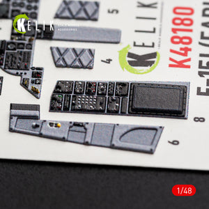 KELIK K48180 F-151 (Early) - interior 3D decals for Hasegawa kit 1/48 – zdjęcie 5