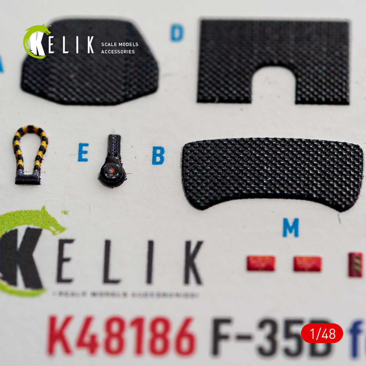 KELIK K48186 F-358 - interior 3D decals for Italeri kit 1/48 – imagen 11