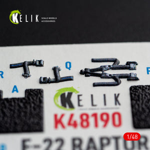 KELIK K48190 F-22 Raptor - interior 3D decals for Hasegawa kit 1/48 – Bild 11