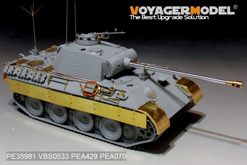 Maquette Voyager PE35981 Char Panther A allemand de la Seconde Guerre mondiale (modèle de base) pour TAKOM au 1/35 – image 17