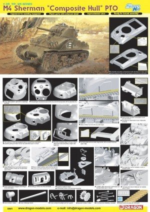 Dragon 6441 M4 Sherman &amp;quot;Composite Hull&amp;quot; PTO 1/35