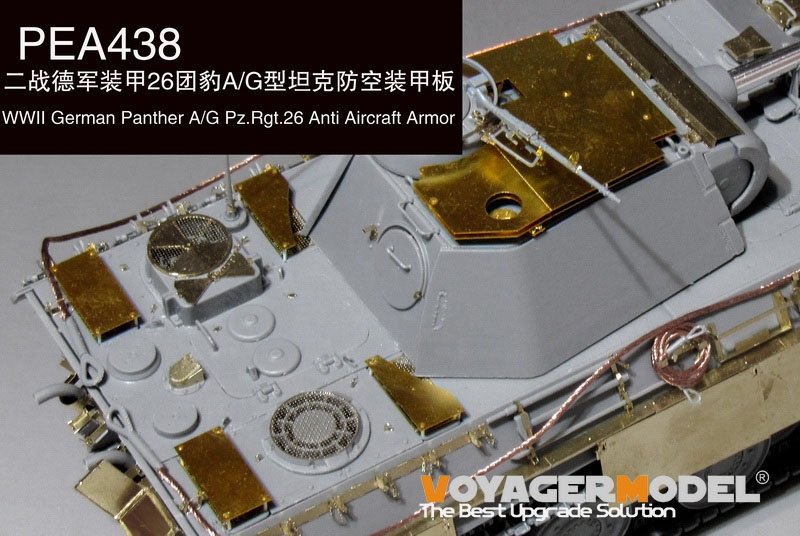 Voyager Model PEA438 WWII German Panther A/G Pz.Rgt.26 Anti Aircraft Armor（For TAKOM 2119/2120/2121) 1/35 – Bild 2