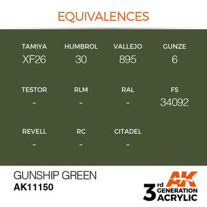 AK Interactive AK11150 GUNSHIP GREEN – STANDARD 17ml – Bild 3