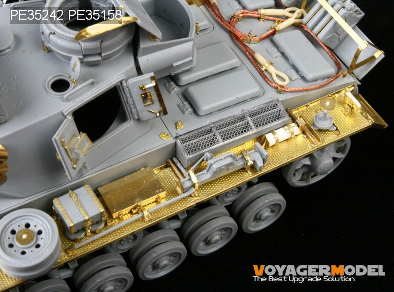 Voyager Model PE35242 WWII German Pz.Kpfw.III Ausf.N sPz.Abt 501 Afrika For DRAGON 6431 1/35 – immagine 9