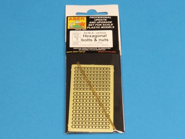 Aber R-40 Hexagonal bolts and nuts 1,5mm useful for 1/16 – Bild 4