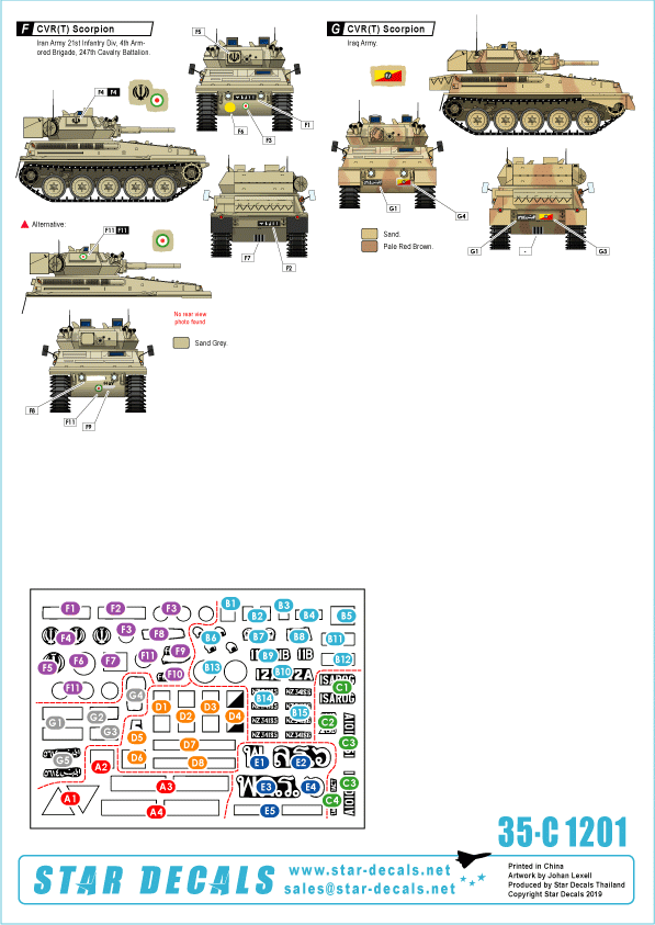 Star Decals 35-C1250 South East Asia 1950s. 1/35 – Bild 3