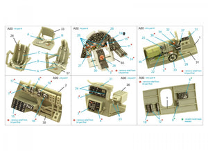 Quinta Studio QD48359 TBF-1 Avenger 3D-Printed &amp;amp; coloured Interior on decal paper (Academy) 1/48 – zdjęcie 2