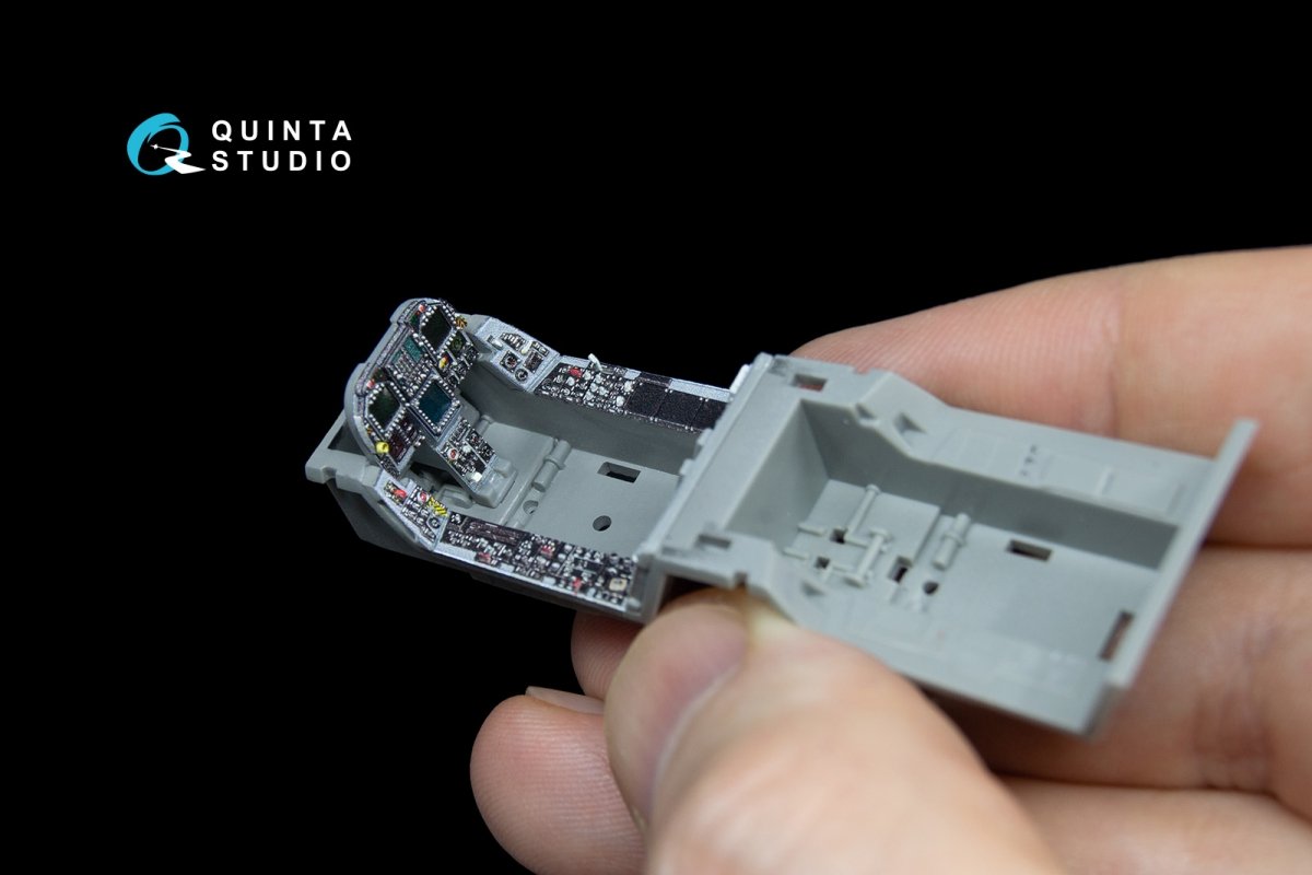 Quinta Studio QD48044 F/A-18C (early) 3D-Printed &amp;amp; coloured Interior on decal paper (for Kinetic) 1/48 – imagen 3