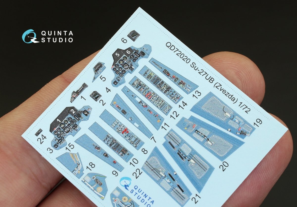 Intérieur imprimé en 3D et coloré sur papier décalcomanie Quinta Studio QD48001 Yak-3 (pour kit Zvezda 4814) 1/48 – image 3