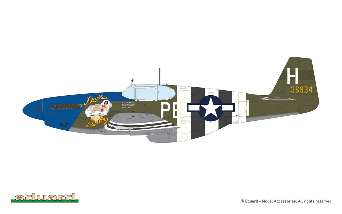 Eduard 932011 Nortn American P-51 B Mustang Royal Hybrid Edition 1/32 – imagen 8