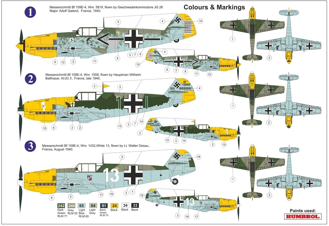 AZ Model AZ7682 Bf 109E-4 „Aces over Channel“ 1/72 – immagine 2