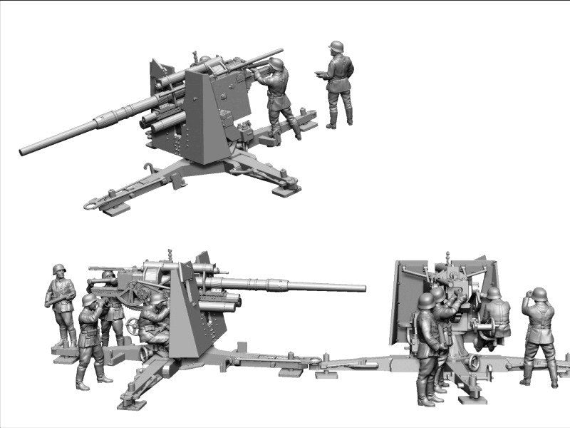 Zvezda 6158 German Heavy Anti-Aicraft Gun FLAK 36/37 (8,8cm) Art of Tactic 1/72 – Bild 4