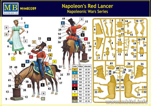 Master Box 3209 Napoleon&amp;#39;s Red Lancer Napoleonic War Series 1/24 – zdjęcie 2