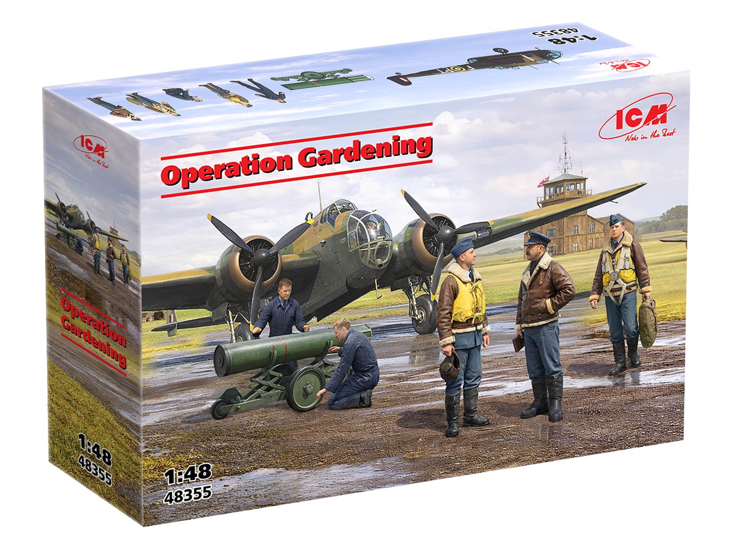 ICM 48355 Operation Gardening - HP.52 Hampden and 5 Figures 1/48 – Bild 2