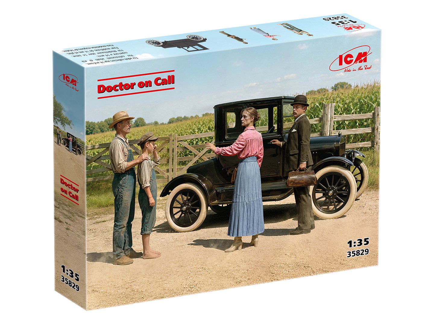 ICM 35829 Doctor on Call - Ford Model T and 4 Figures 1/35 – image 2