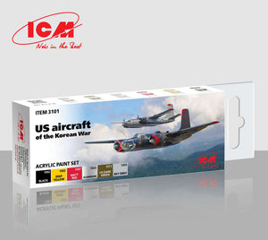 ICM 3101 US Aircraft of the Korean War Acrylic Paint Set – immagine 2