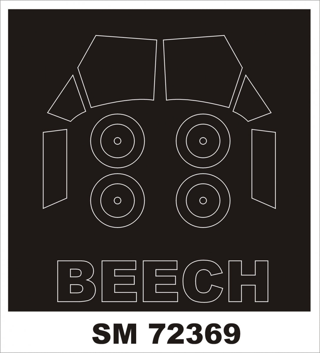Montex SM72369 BEECH TRAVELER pour AZ-MODEL 1/72