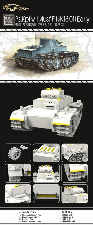 Flyhawk FH3012 Pz. Kpfw I Ausf F (VK.18.01) Early 1/72 – imagen 2