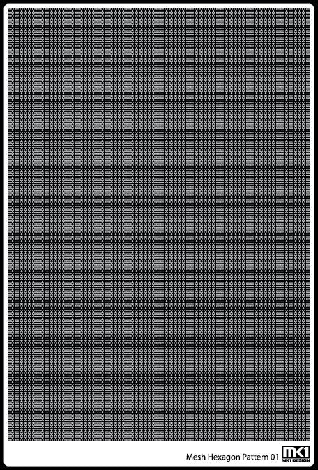 KA Models KA-00005 HEXAGON PATTERN MESH A 0.43mm X 0.37mm – imagen 5
