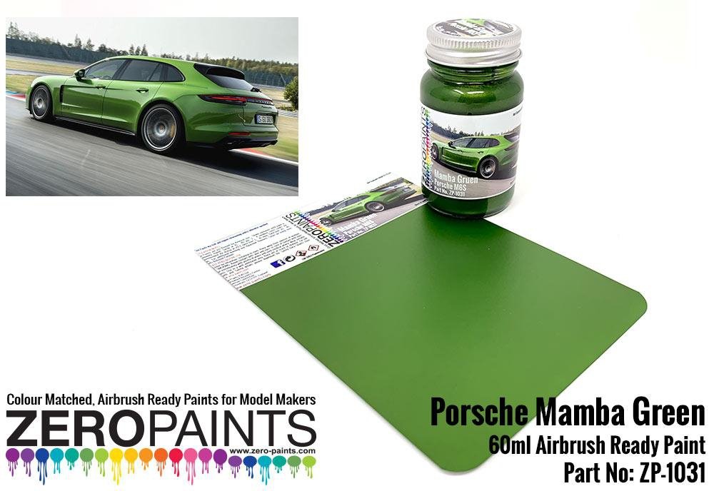 Zero Paints ZP-1031-G Porsche Mamba Green Paint 60ml - M6S – immagine 3