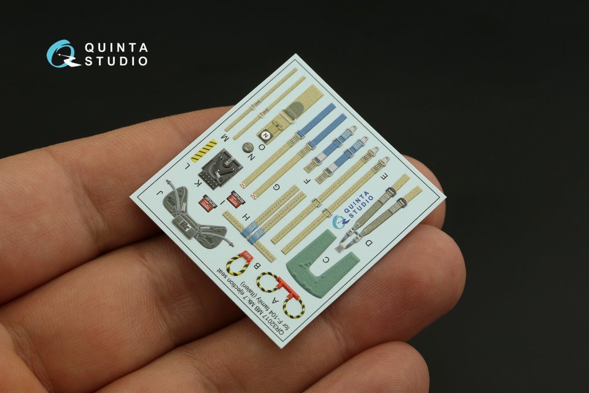 Quinta Studio QR32017 MB Mk.7 seat for F-104 family (Italeri) 1/32 – image 6