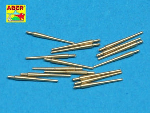 Aber 350L-28 Set of 16 pcs 102 mm Q.F. Mk.XVI barrels for Royal Navy ships 1/350