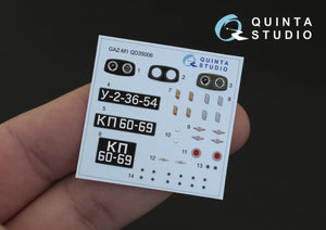 Quinta Studio QD35006 GAZ-M1 3D-Printed &amp;amp; coloured Interior on decal paper (for Zvezda kits) 1/35 – imagen 2