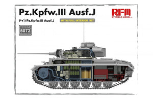 Rye Field Model 5072 Pz.Kpfw.III Ausf.J FULL INTERIOR 1/35 – immagine 6