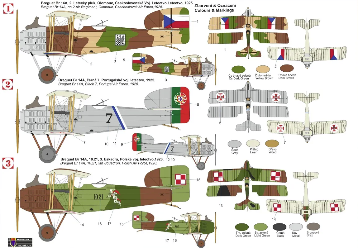 Kovozavody Prostejov KPM0320 Breguet Bre-14A „International“ 1/72 – zdjęcie 2