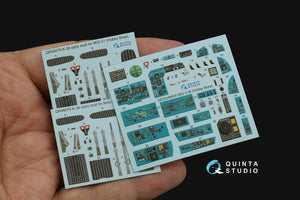 Quinta Studio QD48504 MiG-31B 3D-Printed &amp;amp; coloured Interior on decal paper (Hobby Boss) 1/48 – zdjęcie 3