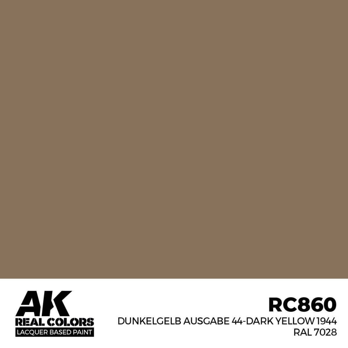 AK Interactive RC860 Dunkelgelb Ausgabe 44-Jaune foncé 1944 RAL 7028 17 ml