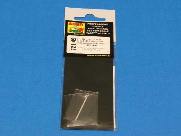 Aber 72L-49 Canon allemand 75 mm Pak39 L/48 pour Hetzer 1/72 – image 4