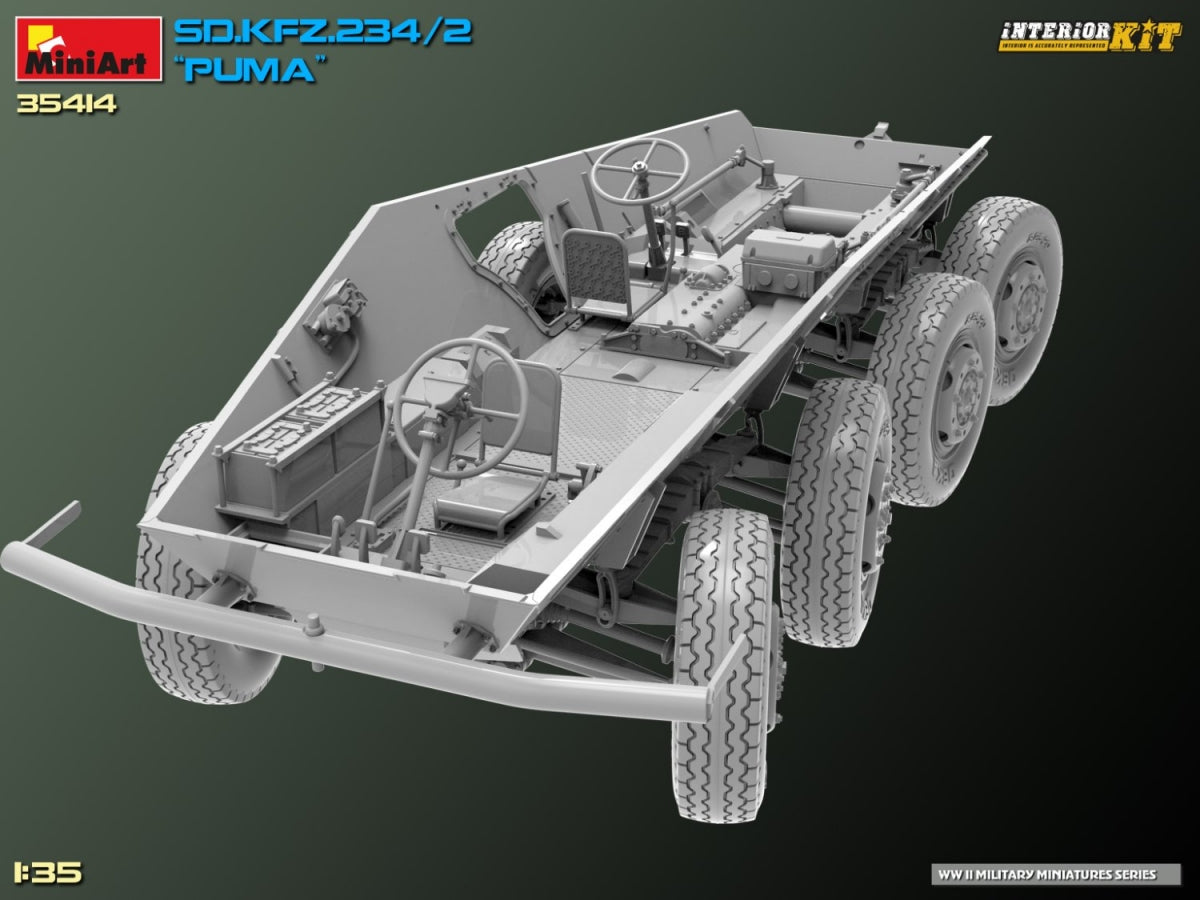 MiniArt 35414 Sd.Kfz. 234/2 PUMA. INTERIOR KIT 1/35 – Bild 16