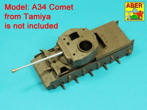 Aber 35L-332 Lufa 76,2 mm (3 cale) 17 funtowa Mk. II z hamulcem wylotowym do czołgu A34 COMET 1/35 – zdjęcie 10